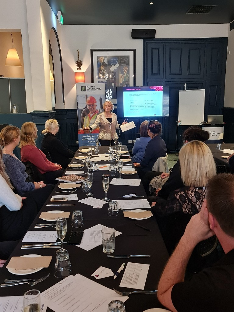 Elena presents to Women in Electrical